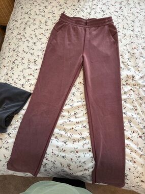 lululemon athletica Mauve Drawstring Waist Straight-Leg Pants